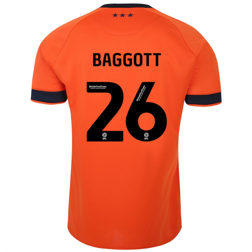 Niño Fútbol Camiseta Elkan Baggott #26 Naranja 2ª Equipación 2023/24