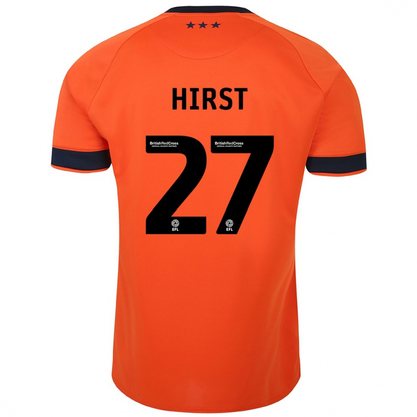 Niño Fútbol Camiseta George Hirst #27 Naranja 2ª Equipación 2023/24