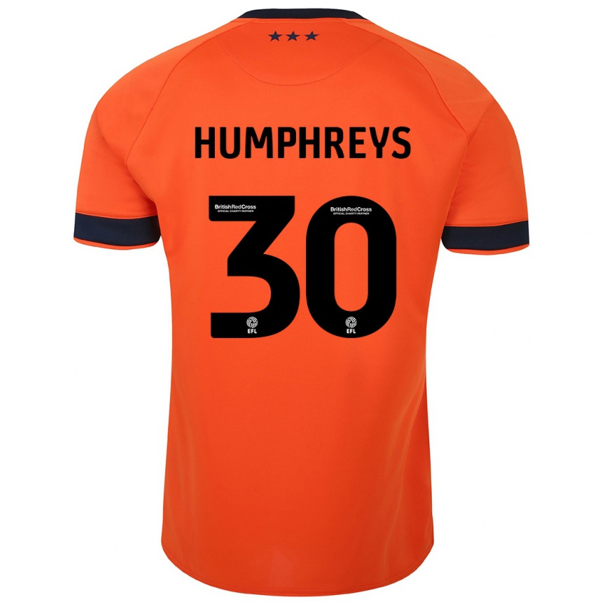 Niño Fútbol Camiseta Cameron Humphreys #30 Naranja 2ª Equipación 2023/24