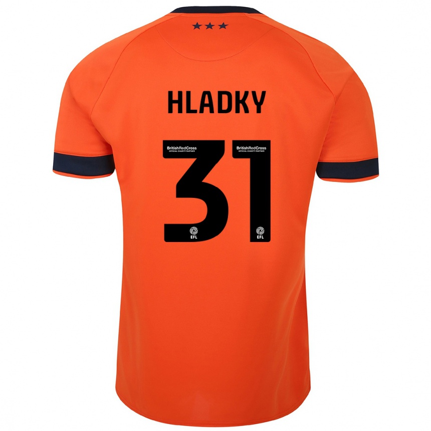 Niño Fútbol Camiseta Vaclav Hladky #31 Naranja 2ª Equipación 2023/24