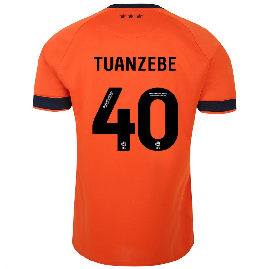 Niño Fútbol Camiseta Axel Tuanzebe #40 Naranja 2ª Equipación 2023/24