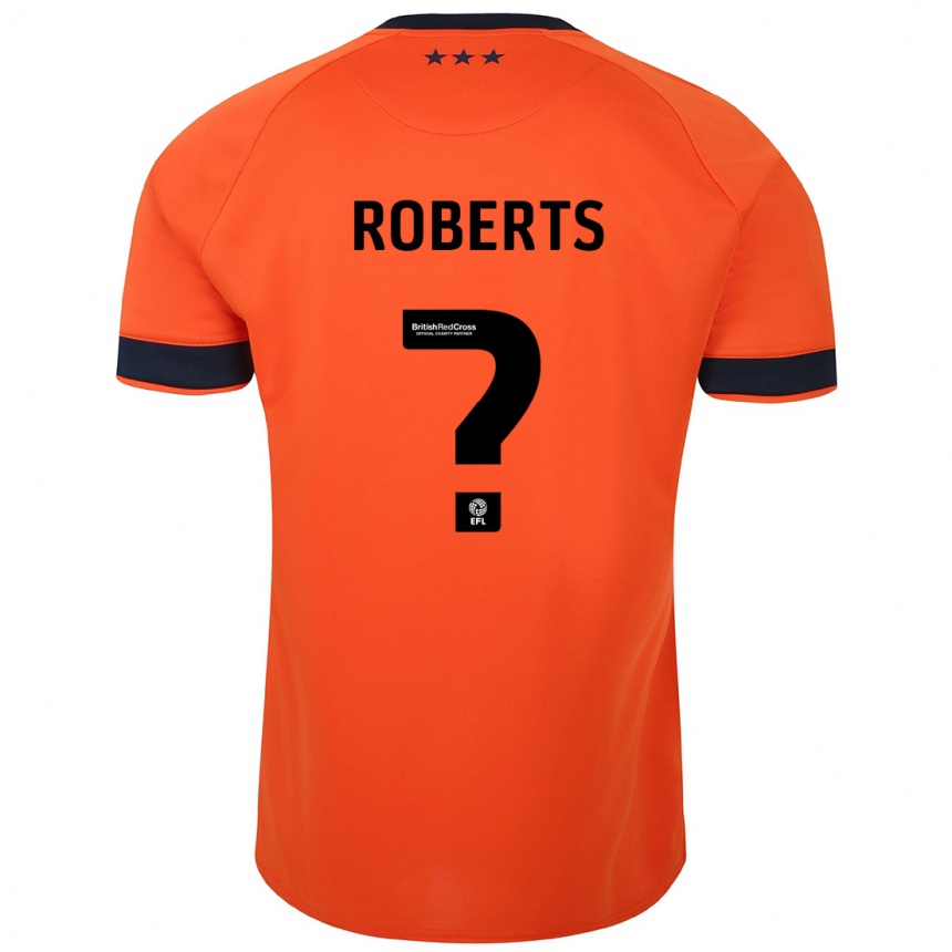 Niño Fútbol Camiseta Mathaeus Roberts #0 Naranja 2ª Equipación 2023/24