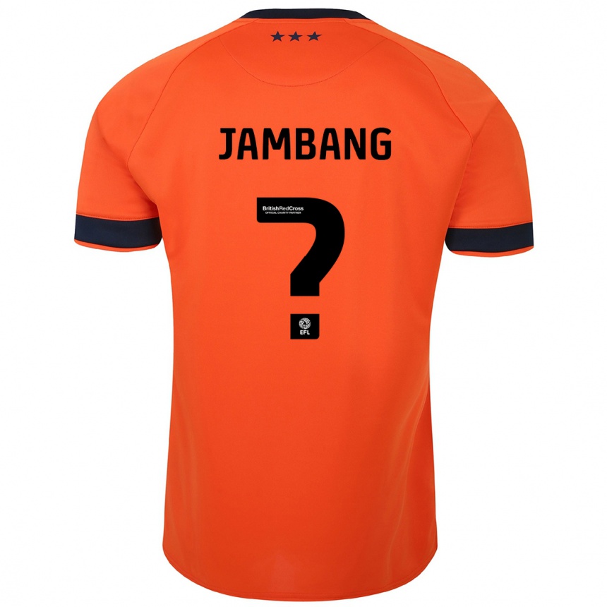 Niño Fútbol Camiseta Ayyuba Jambang #0 Naranja 2ª Equipación 2023/24