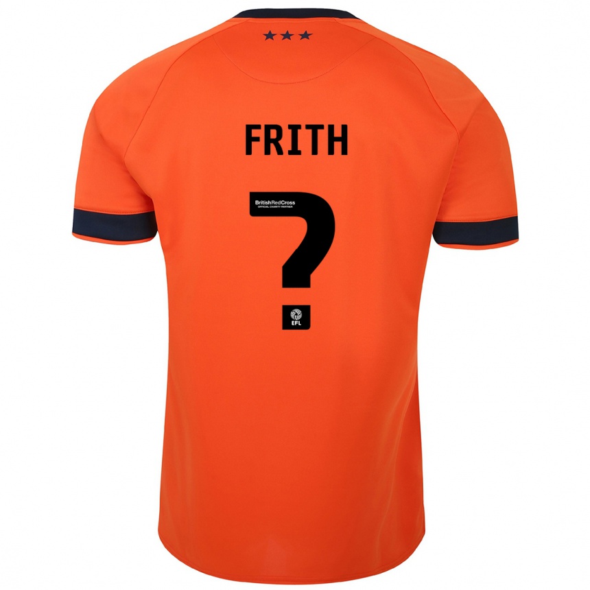 Niño Fútbol Camiseta Callum Frith #0 Naranja 2ª Equipación 2023/24