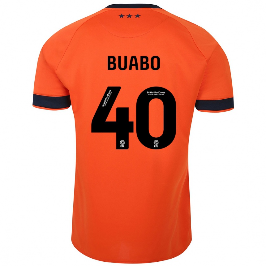 Niño Fútbol Camiseta Gerard Buabo #40 Naranja 2ª Equipación 2023/24