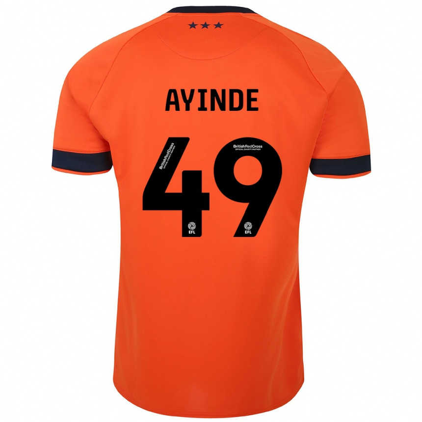 Niño Fútbol Camiseta Leon Ayinde #49 Naranja 2ª Equipación 2023/24