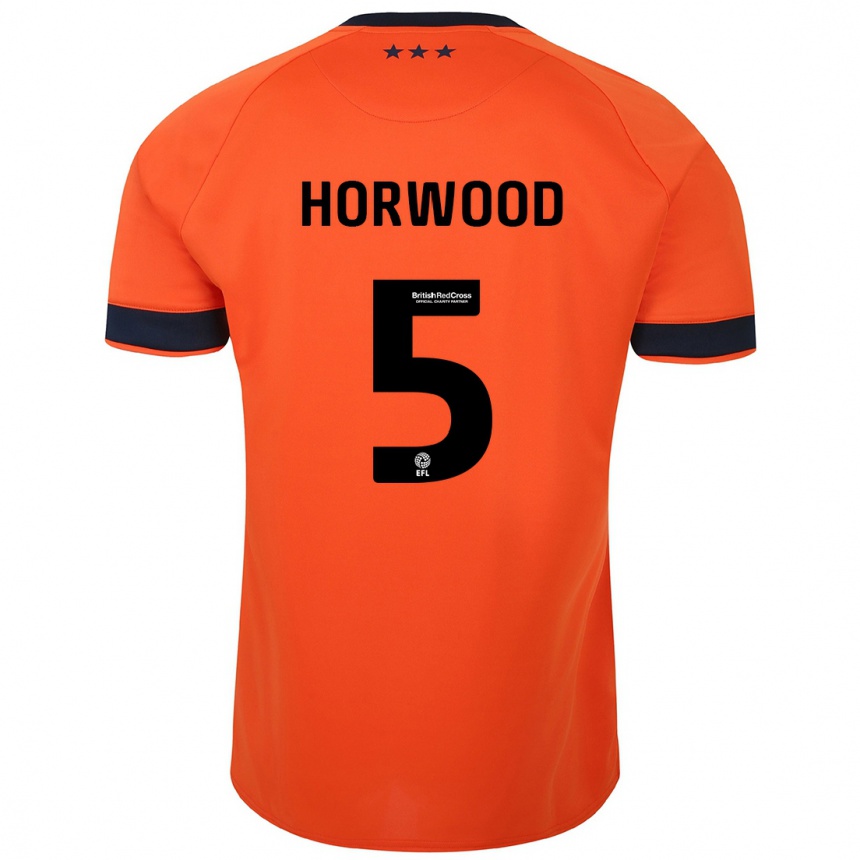 Niño Fútbol Camiseta Bonnie Horwood #5 Naranja 2ª Equipación 2023/24