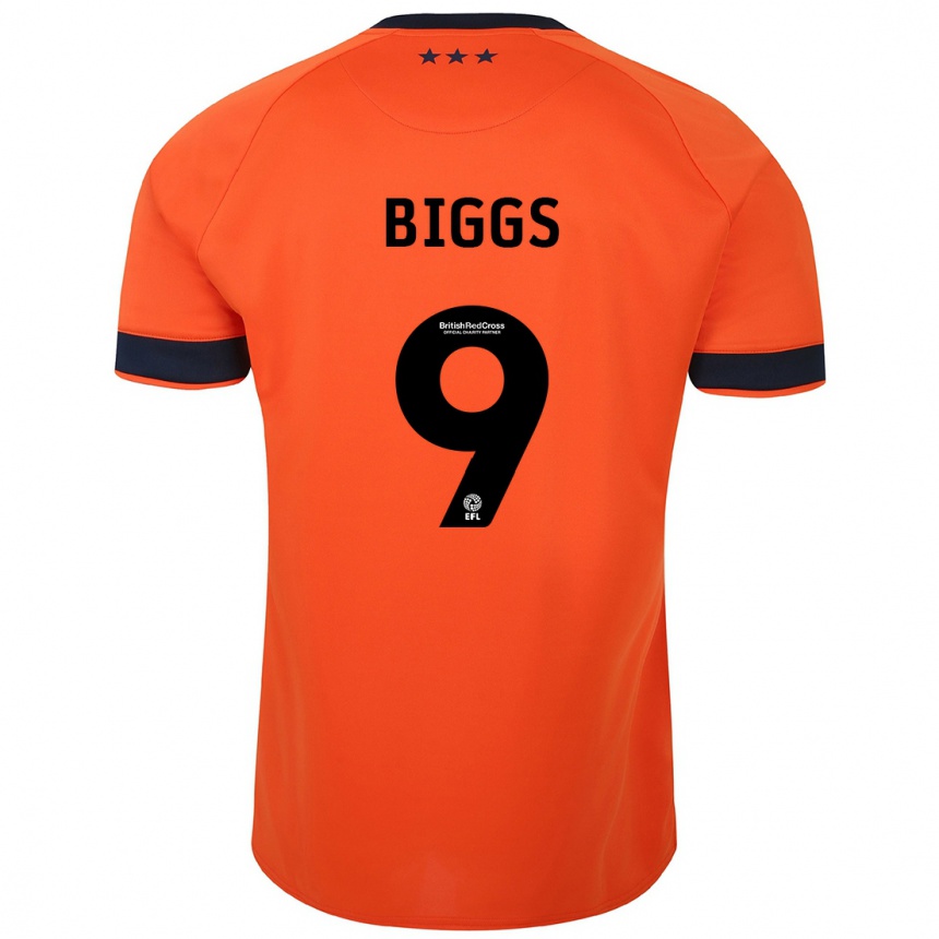 Niño Fútbol Camiseta Maddie Biggs #9 Naranja 2ª Equipación 2023/24