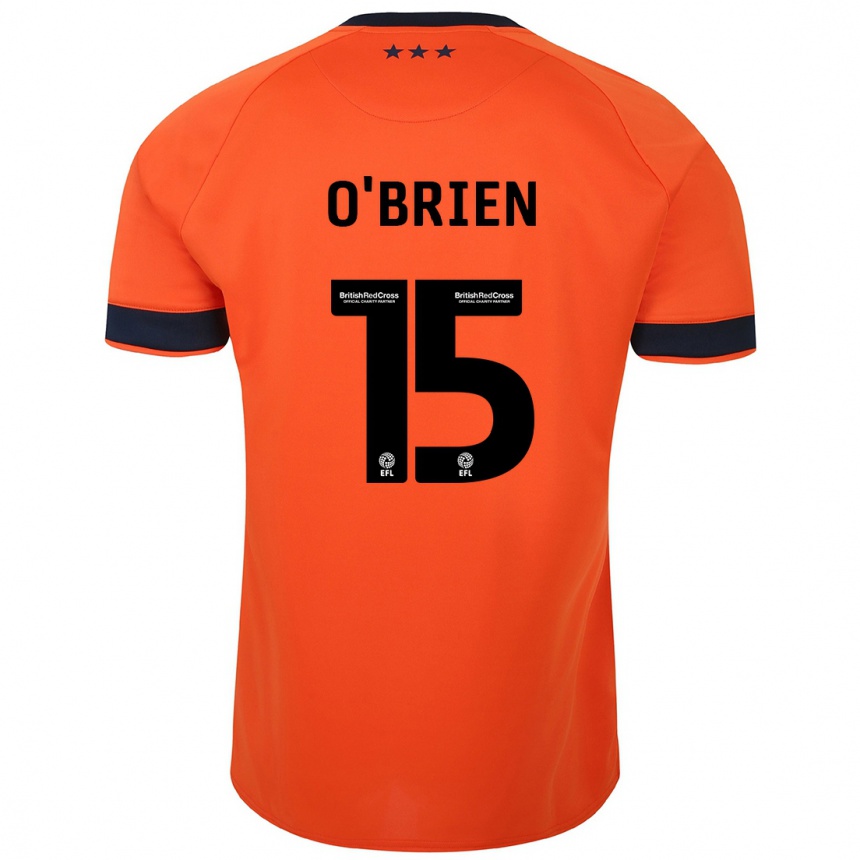 Niño Fútbol Camiseta Lucy O'brien #15 Naranja 2ª Equipación 2023/24