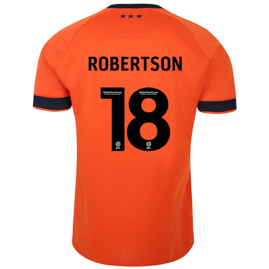 Niño Fútbol Camiseta Kyra Robertson #18 Naranja 2ª Equipación 2023/24