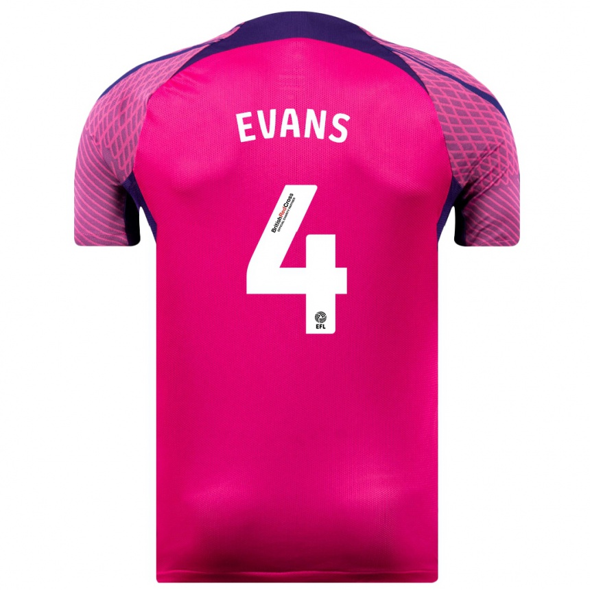 Niño Fútbol Camiseta Corry Evans #4 Morado 2ª Equipación 2023/24