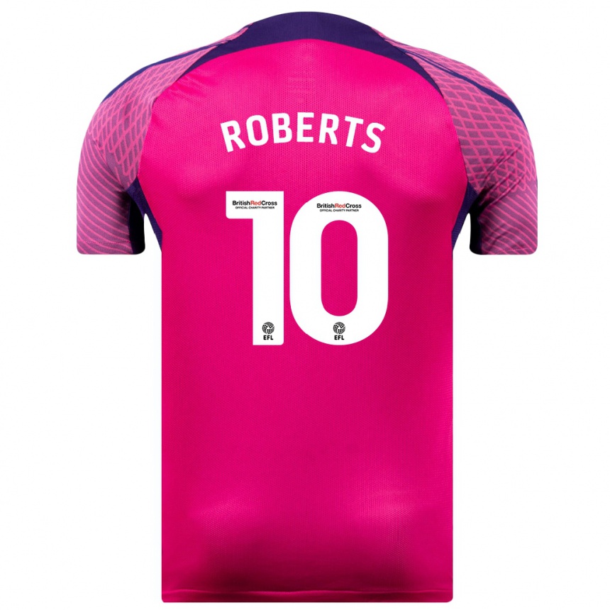 Niño Fútbol Camiseta Patrick Roberts #10 Morado 2ª Equipación 2023/24