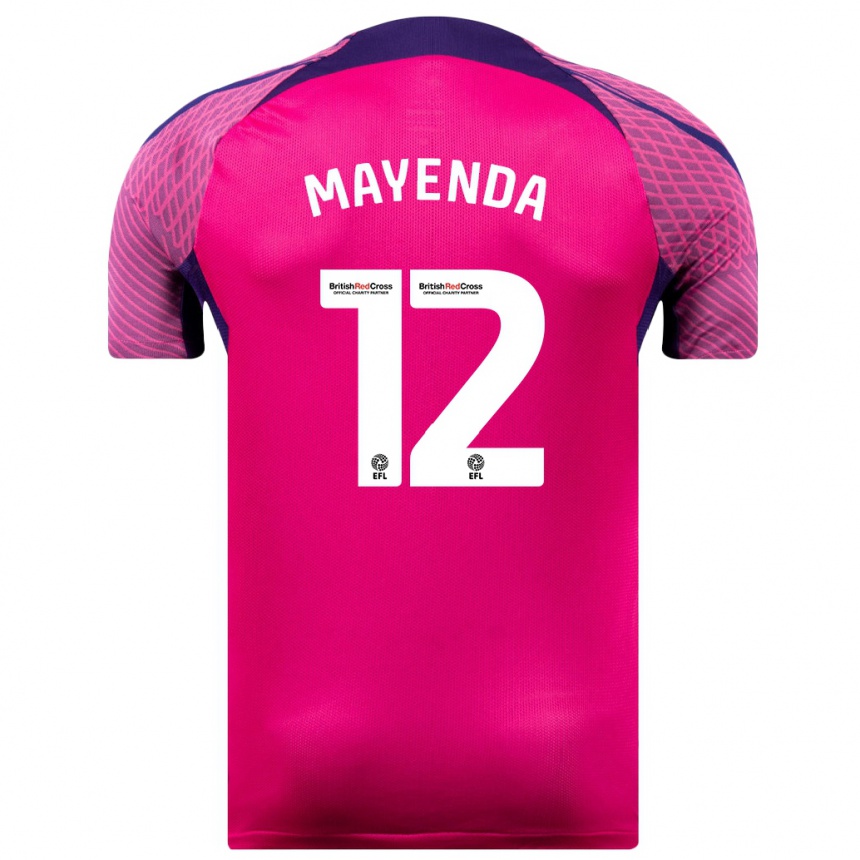 Niño Fútbol Camiseta Eliezer Mayenda #12 Morado 2ª Equipación 2023/24