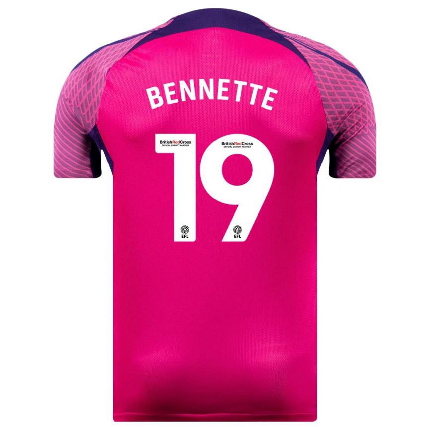 Niño Fútbol Camiseta Jewison Bennette #19 Morado 2ª Equipación 2023/24