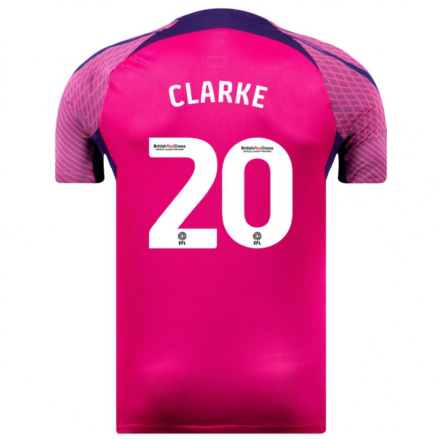 Niño Fútbol Camiseta Jack Clarke #20 Morado 2ª Equipación 2023/24