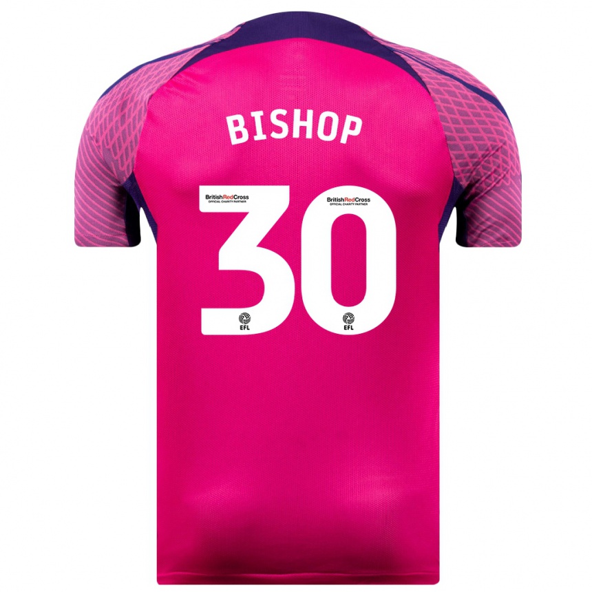 Niño Fútbol Camiseta Nathan Bishop #30 Morado 2ª Equipación 2023/24