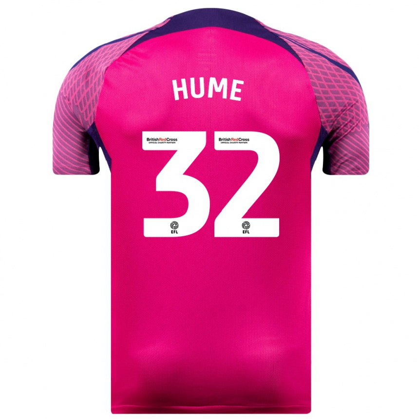 Niño Fútbol Camiseta Trai Hume #32 Morado 2ª Equipación 2023/24