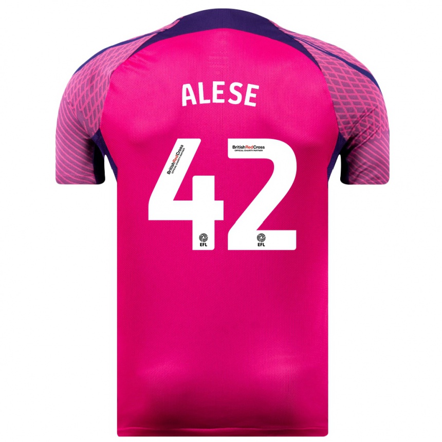 Niño Fútbol Camiseta Aji Alese #42 Morado 2ª Equipación 2023/24