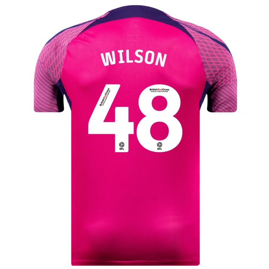 Niño Fútbol Camiseta Callum Wilson #48 Morado 2ª Equipación 2023/24