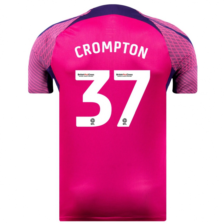 Niño Fútbol Camiseta Ben Crompton #37 Morado 2ª Equipación 2023/24