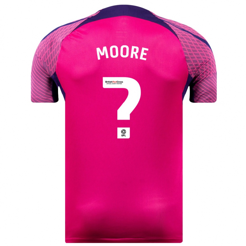 Niño Fútbol Camiseta Ethan Moore #0 Morado 2ª Equipación 2023/24