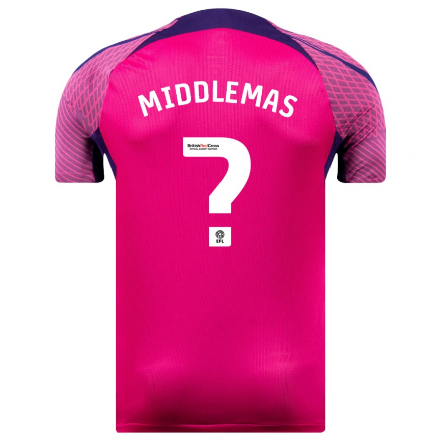 Niño Fútbol Camiseta Ben Middlemas #0 Morado 2ª Equipación 2023/24