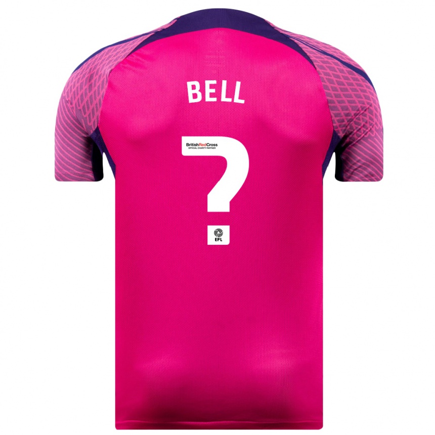 Niño Fútbol Camiseta Luke Bell #0 Morado 2ª Equipación 2023/24