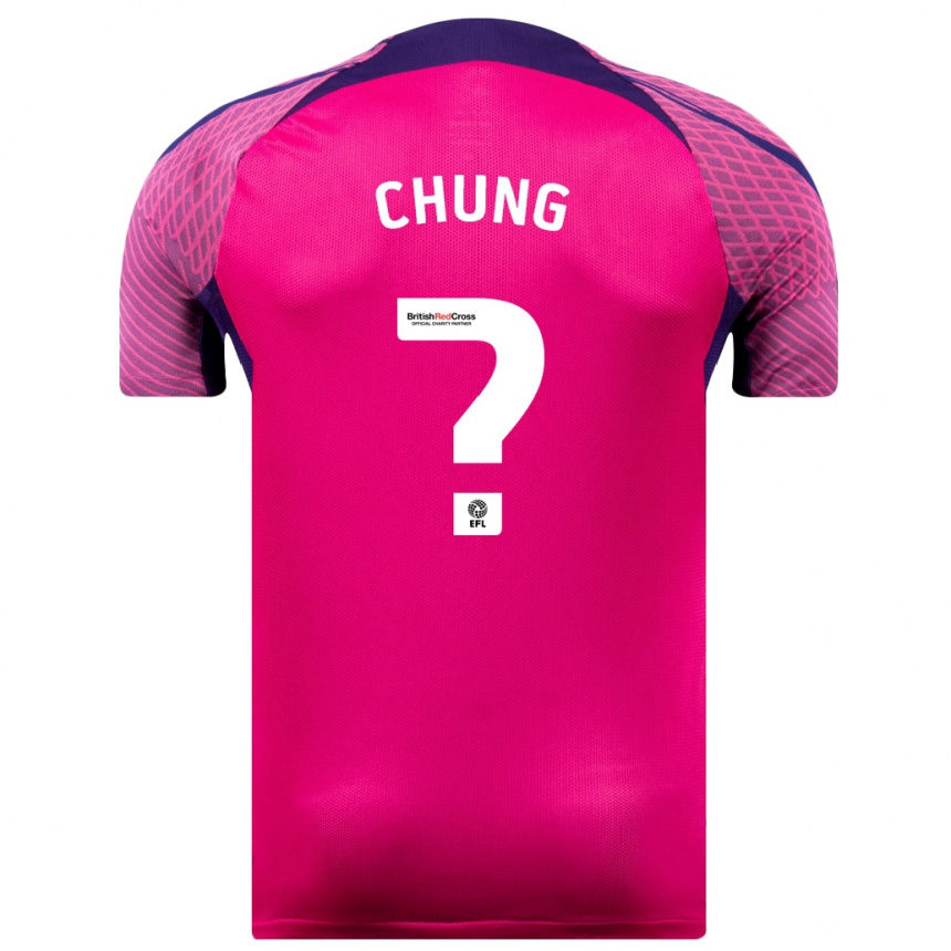 Niño Fútbol Camiseta Aaron Chung #0 Morado 2ª Equipación 2023/24