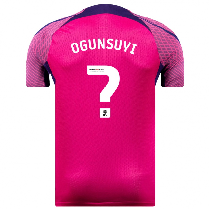 Niño Fútbol Camiseta Trey Samuel-Ogunsuyi #0 Morado 2ª Equipación 2023/24