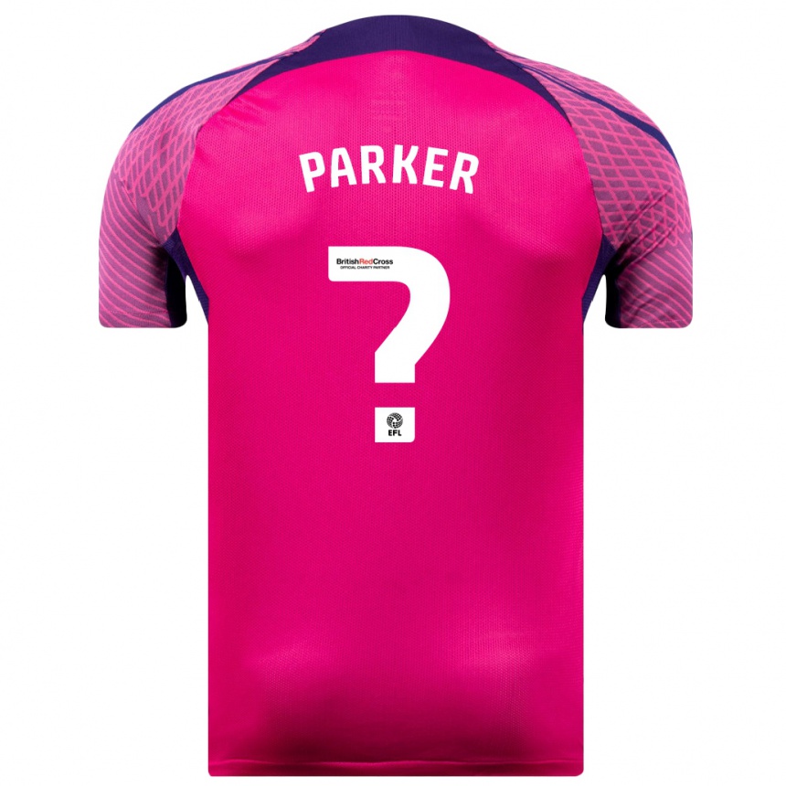 Niño Fútbol Camiseta Daniel Parker #0 Morado 2ª Equipación 2023/24