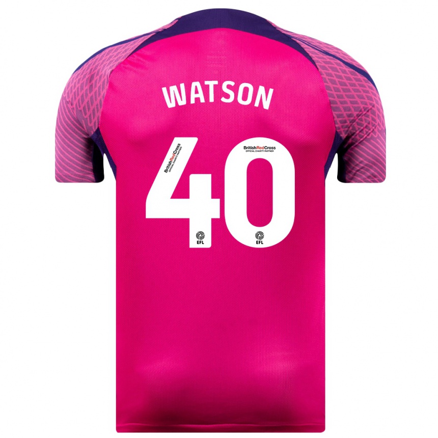 Niño Fútbol Camiseta Tom Watson #40 Morado 2ª Equipación 2023/24