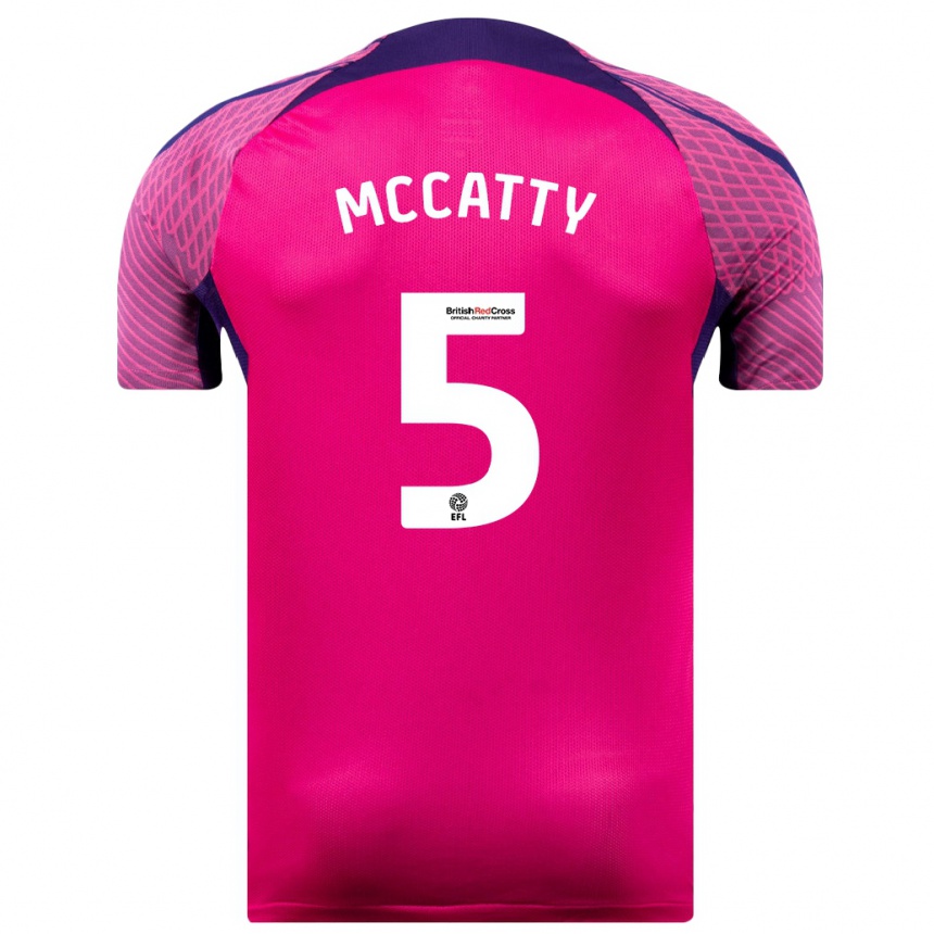 Niño Fútbol Camiseta Grace Mccatty #5 Morado 2ª Equipación 2023/24