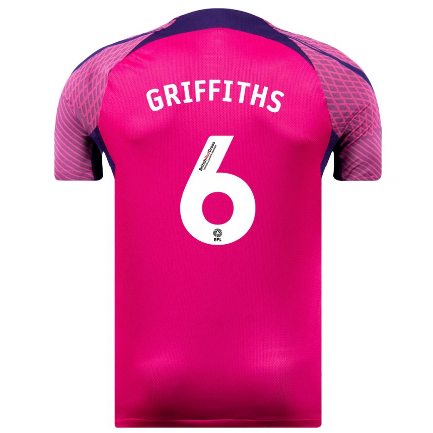 Niño Fútbol Camiseta Louise Griffiths #6 Morado 2ª Equipación 2023/24