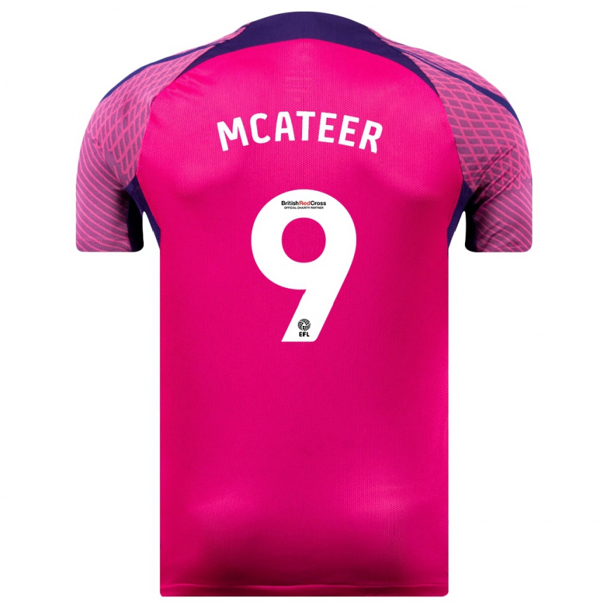 Niño Fútbol Camiseta Mary Mcateer #9 Morado 2ª Equipación 2023/24