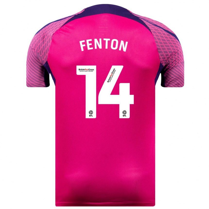 Niño Fútbol Camiseta Natasha Fenton #14 Morado 2ª Equipación 2023/24