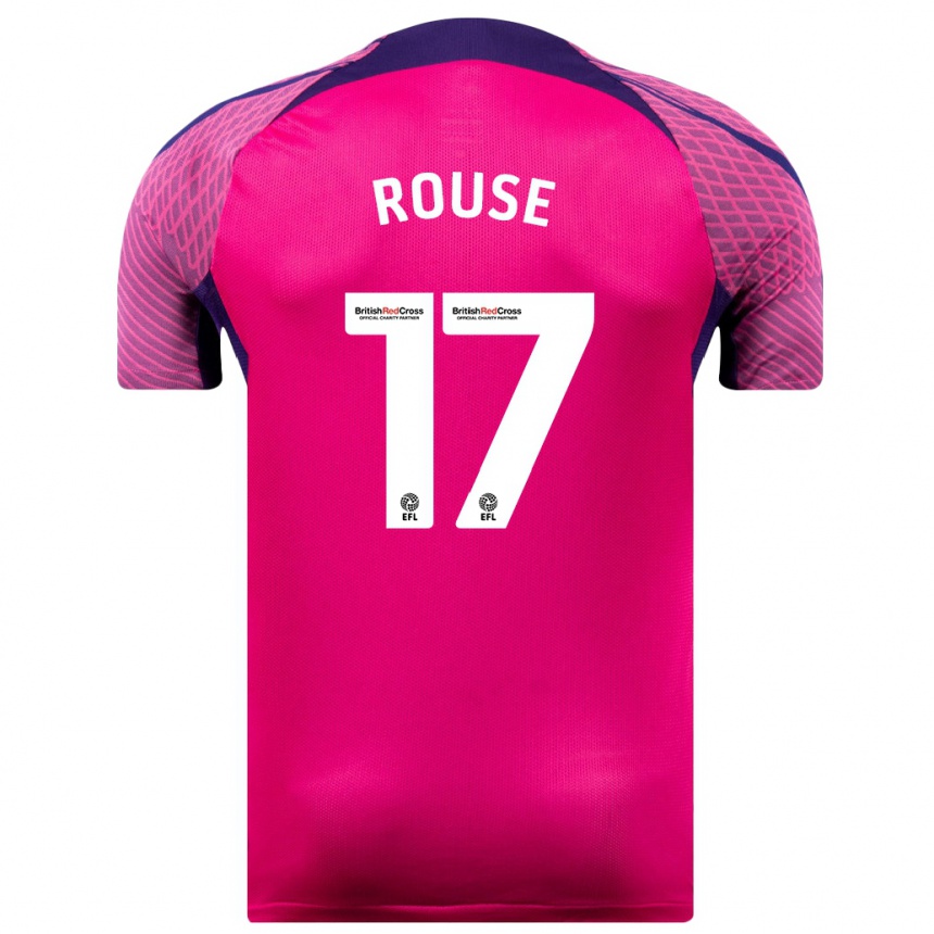 Niño Fútbol Camiseta Mollie Rouse #17 Morado 2ª Equipación 2023/24