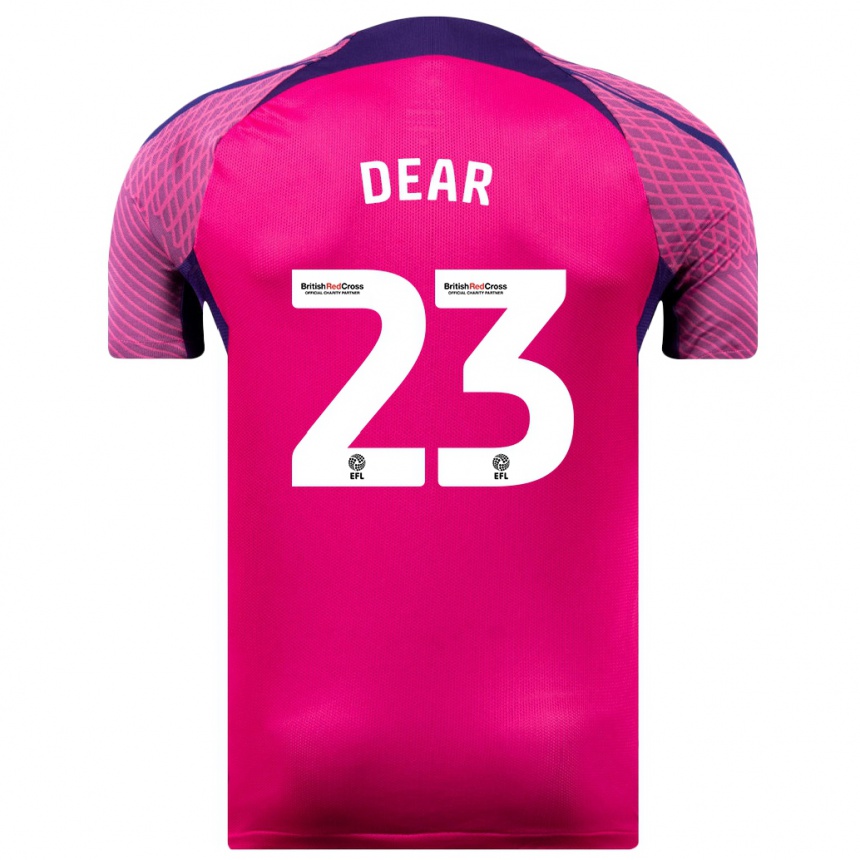 Niño Fútbol Camiseta Jenna Dear #23 Morado 2ª Equipación 2023/24