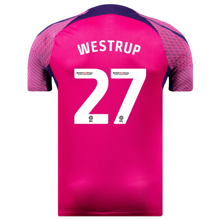 Niño Fútbol Camiseta Brianna Westrup #27 Morado 2ª Equipación 2023/24