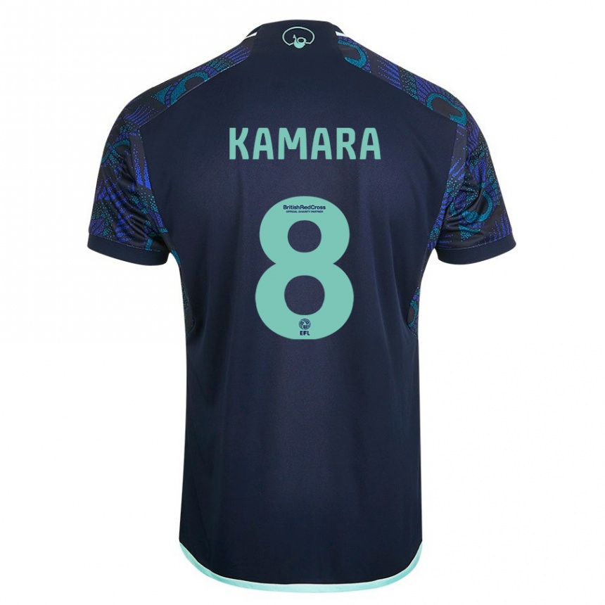 Niño Fútbol Camiseta Glen Kamara #8 Azul 2ª Equipación 2023/24