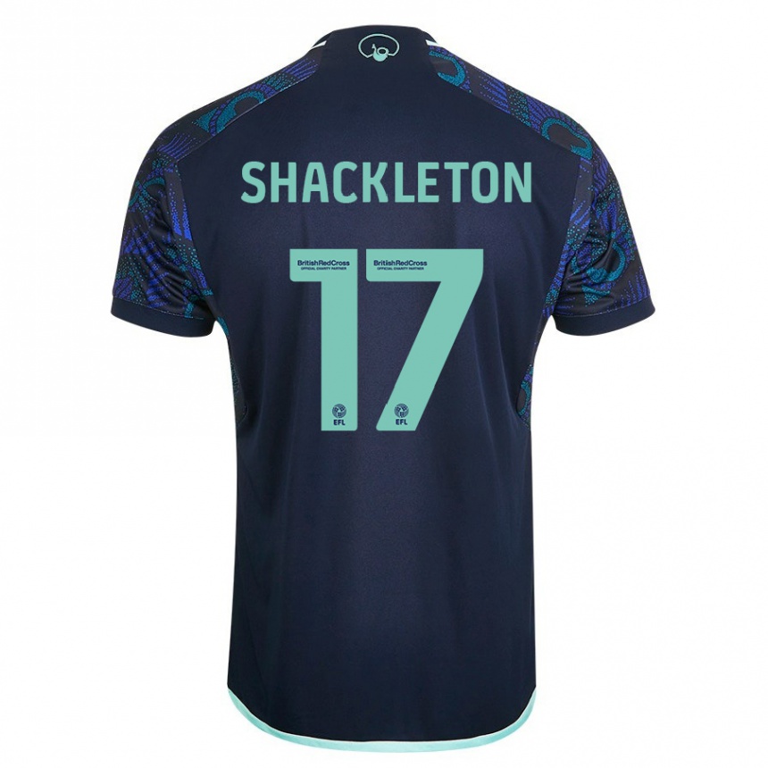 Niño Fútbol Camiseta Jamie Shackleton #17 Azul 2ª Equipación 2023/24