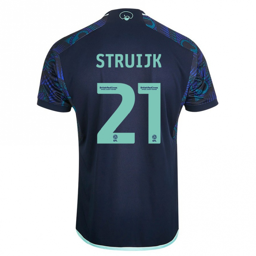 Niño Fútbol Camiseta Pascal Struijk #21 Azul 2ª Equipación 2023/24