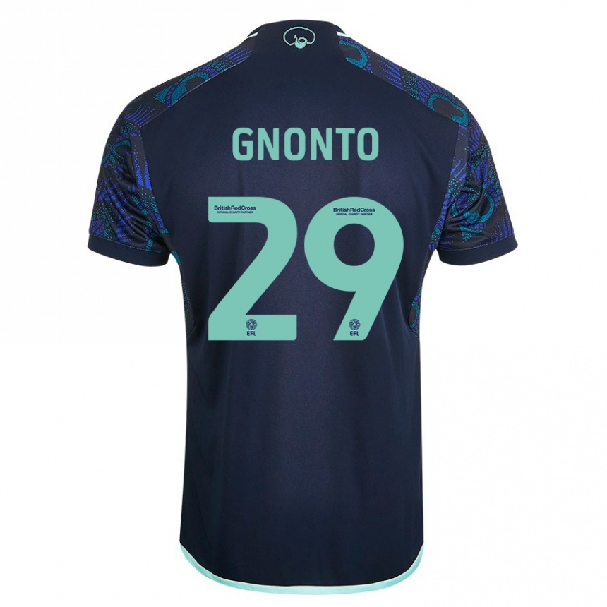 Niño Fútbol Camiseta Wilfried Gnonto #29 Azul 2ª Equipación 2023/24