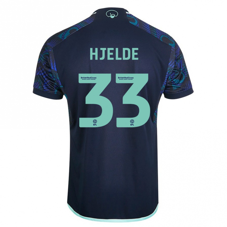 Niño Fútbol Camiseta Leo Fuhr Hjelde #33 Azul 2ª Equipación 2023/24