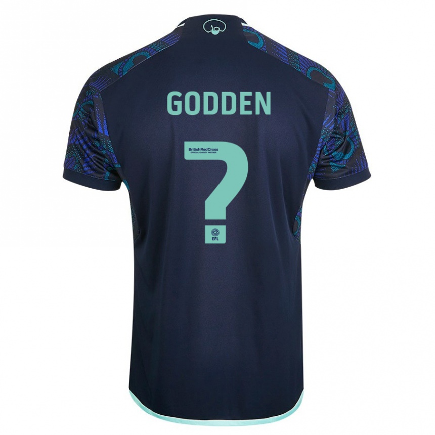 Niño Fútbol Camiseta Scott Godden #0 Azul 2ª Equipación 2023/24