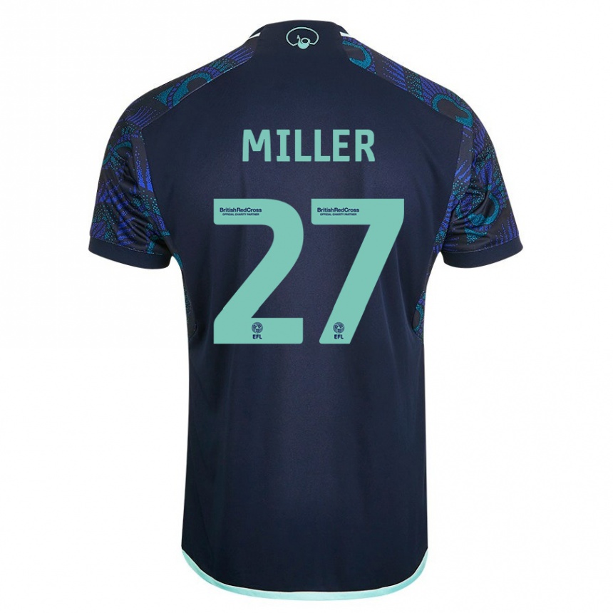 Niño Fútbol Camiseta Amari Miller #27 Azul 2ª Equipación 2023/24