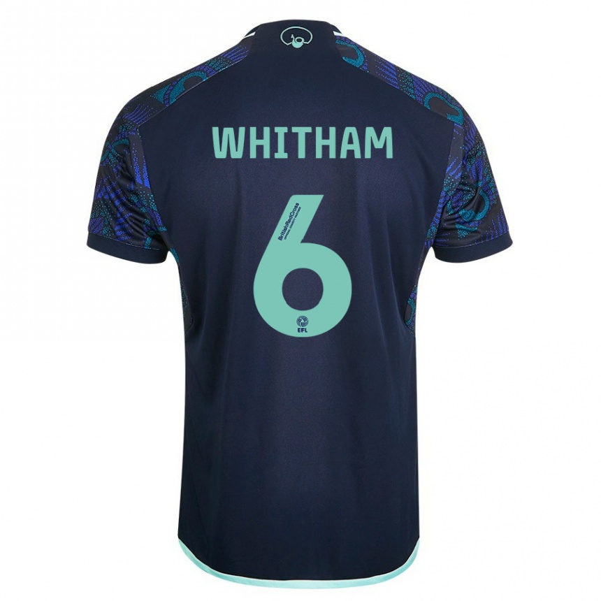 Niño Fútbol Camiseta Danielle Whitham #6 Azul 2ª Equipación 2023/24