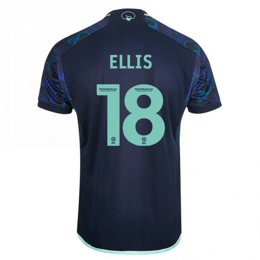 Niño Fútbol Camiseta Macy Ellis #18 Azul 2ª Equipación 2023/24