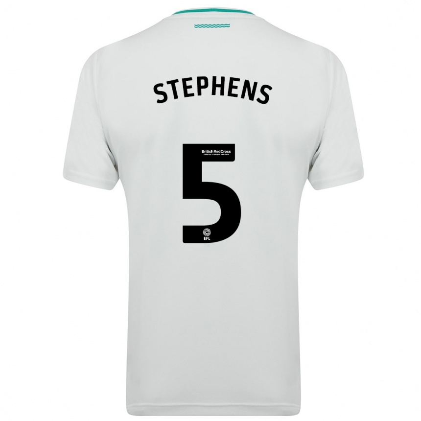 Niño Fútbol Camiseta Jack Stephens #5 Blanco 2ª Equipación 2023/24