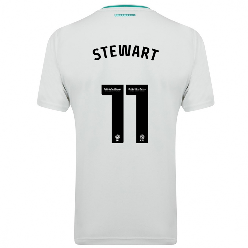 Niño Fútbol Camiseta Ross Stewart #11 Blanco 2ª Equipación 2023/24