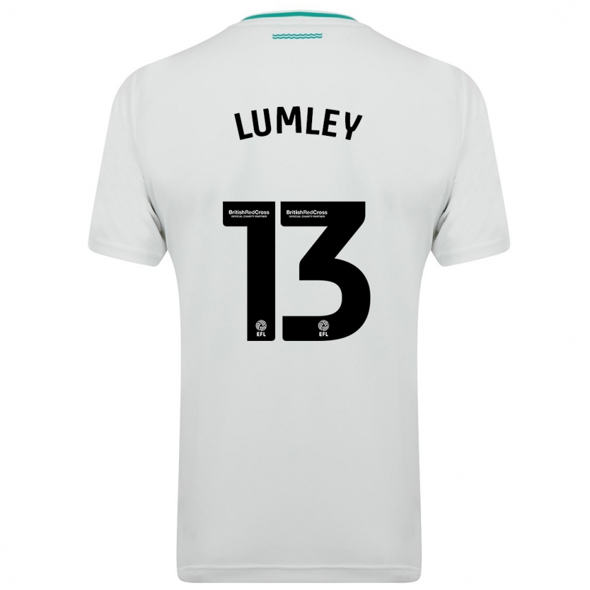 Niño Fútbol Camiseta Joe Lumley #13 Blanco 2ª Equipación 2023/24